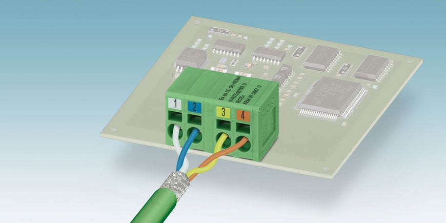 PCB terminal blocks for PROFINET